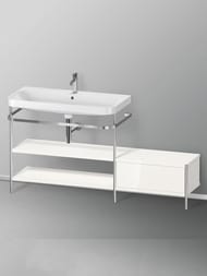 Консоль с раковиной Duravit Happy D.2 Plus 1600х850х490 2 полки, ящик справа, белый гл. HP4853O2222 — изображение 2