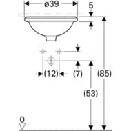 �������� Geberit VariForm (330�330) ������������, � ��������� 500.744.01.2