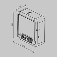 Wi-Fi выключатель одноканальный Maytoni Lighting control MS007 250Вт, 250Вт, белый