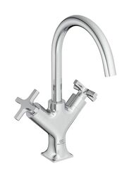 Ideal Standard JOY NEO Смеситель для раковины BD151A5 двухзахватный, донный клапан, серый