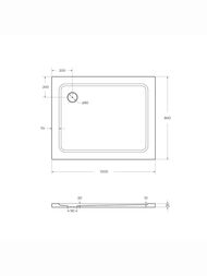 ������� ������ �� ��������������� CEZARES (1000�800�35) TRAY-M-AH-100/80-35-W