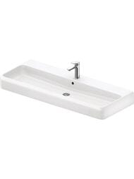 Раковина подвесная Duravit Qatego 1200х470х125мм перелив, отв. под смеситель, цвет: белый 2382120000