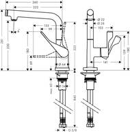 ��������� Axor Citterio 39860 Select ��� ����� �������������, ���������� ����� 230 ��, ����