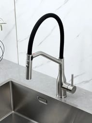 Смеситель для кухни с гибким изливом , GAPPO сатин, G4098-15