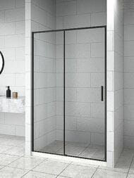 Душевая дверь Aquanet Pleasure Evo 1200х1900 прозрачное стекло/профиль черный матовый AE65-N120-BT