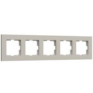 Рамка на 5 постов Werkel Slab (дымчатый софт) W0052917