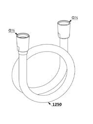 Шланг душевой KLUDI SUPARAFLEX 1250 мм 61071N5-00