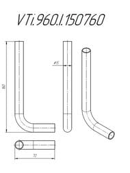 ����� VALTEC 15�15��, ������������� 90�, ����. �����, L= 70�160��, VTi.960.I.150760