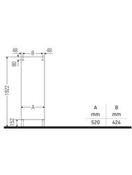 ����� Duravit Brioso (520�360�1770) 4 �����, ����� �����, ����� ������ BR1331L1022