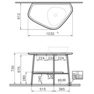 ������� Vitra Plural (100�61) ����� ��� �������� ������, ����� �������/������ 62581
