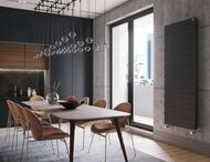 Радиатор биметаллический, 18 секций ROYAL THERMO PianoForte Tower 300 Noir Sable, бок.подкл, черный