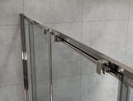 Душевая дверь Vincea Garda 1700х1900 профиль хром, стекло шиншилла VDS-1G2170CH — миниатюра 4