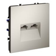 Розетка компьютерная двойная Voltum S70 VLS060203, кашемир