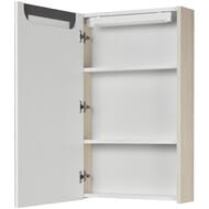 Зеркальный шкаф AQUATON Верди 1A195802VDAV0 500x145x810 подвесной, с подсветкой, белый/ясень фабрик