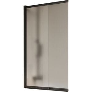 Шторка на ванну BELBAGNO LUCE-VF-11-90/145-P-NERO (900-915х1450) стекло рифлен./профиль черный мат