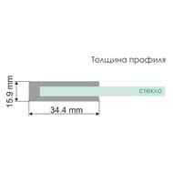 Шторка на ванну WasserKraft Berkel 800х1400 48P01-80 Fixed стекло прозрачное, профиль серебро