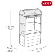 ������-������� KETER Maple green house (99x58x185) �����