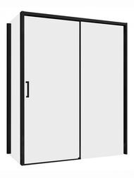 Душевой уголок ABBER Komfort AG93170B-S92B (1700x900x2000) стекло 8мм прозрачное/черный — миниатюра 1