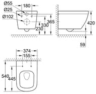 ������ Grohe Euro Ceramic 39328000 ��������� (374�316�540) ������������