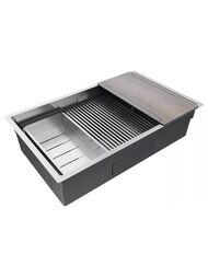 Мойка нерж. сталь NEXT-MULTI SINK 74 UNI, PM787445-BS, браш нерж.сталь, 740х450мм, Paulmark — изображение 2