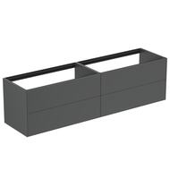 Тумба под раковину Ideal Standard CONCA (1985x505x540) 4 ящика, антрацит матовый лак T3993Y2