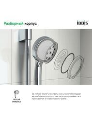 Лейка душевая IDDIS SpaHome SPA1F00i18 хром