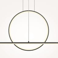 Подвесной светильник Maytoni Halo (Хэло) MOD247PL-L49BK, 40Вт, 120°, IP20, LED, черный