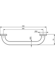 �������� ������ Ideal Standard IOM 300��, ������� ����� 24 ��, � ��������, ���� A9126AA