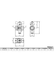 Кран шаровый 1/2"ВВ VALTEC Стандарт ГОСТ для подключения дат. температуры, бабочка,VT.128.N.04 — изображение 10