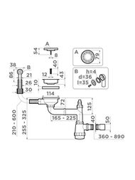 Арматура для одночашевых моек Omoikiri с круглым переливом WK-1-R GB графит 4956916