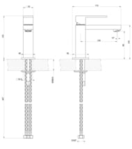 ��������� Gessi Rettangolo 20002.706 ��� �����������, �������������, ������ ������ PVD