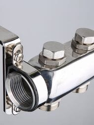 Коллекторная группа VALTEC  6 выходов, 1"х3/4" без расходомеров, нержавеющая сталь VTc.588.EMNX.0606