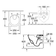 ������ ��������� Villeroy & Boch Subway 2.0 5606 R0 01 (355�480) ������������, �����
