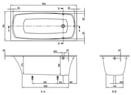 ����� ���������� Villeroy & Boch MY ART (1700�750) � �������, ������ PROFIBOX UBQ170MYA2V-01