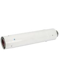 Элемент дымохода STOUT D60/100 труба коакс.телескоп.470-750мм п/м,уплотнения,хомут SCA-6010-004775