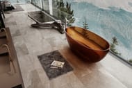 Прозрачная ванна ABBER Kristall AT9701Opal-1.5 коричневая — миниатюра 4