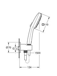 ������� ����� Grohe Tempesta 110 ������ ���,3 ������,����������� ��� ���. ������,���� 26910003