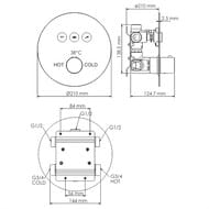 ��������� ��� �����/���� WasserKRAFT Dinkel 5844 Thermo