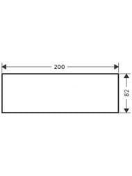 Панель 200 Axor MyEdition 47900000 стекло, хром
