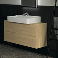 Тумба под раковину Ideal Standard CONCA 1200x373x550 2 ящ внешних,светл.орех, стол.с вырезом T3949Y6