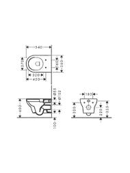 ������ ��������� Hansgrohe GladeLake S 540�360, ������������, � ��������, ����� HGSET002