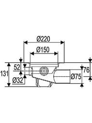 ���� Uponor Drain �75/150��, 3�32�� �������������� ������, 1093057