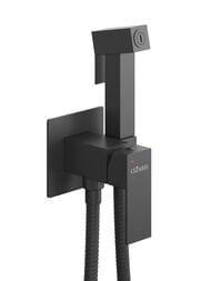 Смеситель встраиваемый CEZARES SLIDER-DIF-NOP однозахватный, с гигиеническим душем, черный матовый