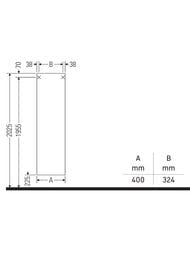 ����� ��������� Duravit Ketho 400�1800�360 ����� ������, ������� ������� KT1255R4343