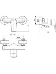 Ideal Standard TESI ��������� ��� ���� A6581AA �������� 40 ��, ������� HWTC & CLICK, ����