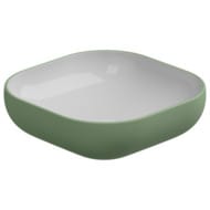 Раковина накладная GSG Easy EALAVQU45BI000/031 (450х450х135), белый/зеленый матовый