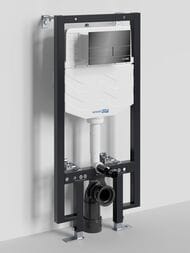 Инсталляция для унитаза WasserKRAFT Vils с клавишей смыва, цвет: черный 56TLT.010.ME.PB04