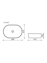 �������� ��������� Ceramicanova Element 600�415�135 ��������, ������ �������� ������� CN6047MDH