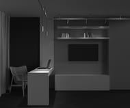 Трековый подвесной светильник Maytoni Focus LED (Фокус ЛЭД) TR157-1-12W4K-PT Flarity 4000K 12Вт 36°, IP20, платина