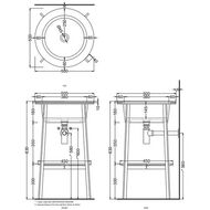 ������� ��� �������� Cielo CATINO TONDO (500�500�830) ��������, ���� Cemento CASTT CM